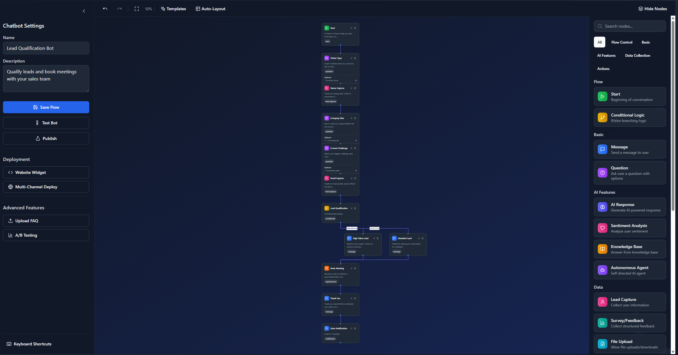 BotForge Builder Interface