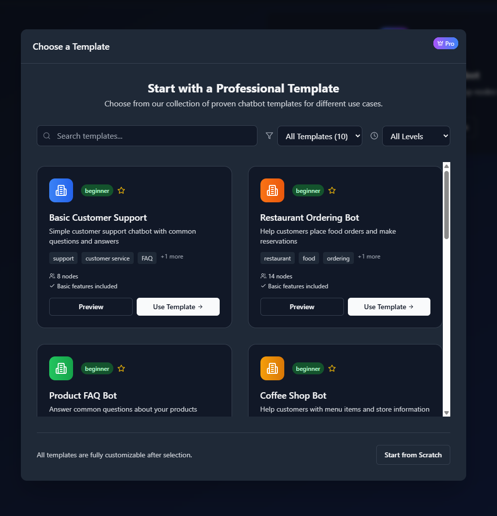 Flow Builder Interface
